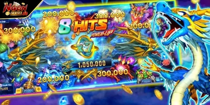 Giao diện bắn cá Long Vương cực kỳ sống động tại NgonClub